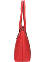 Elegantní dámská kožená kabelka Katana Lenese - červená