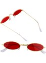 Camerazar Steampunkové brýle v retro stylu, stříbrná obroučka, zrcadlové čočky, UV filtr 400 kat. 3