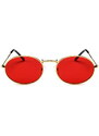Camerazar Retro kulaté sluneční brýle s UV 400 filtrem, barva obrouček dle výběru, rozměry čočky 40x55 mm