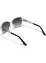 Camerazar Dámské Polarizační Sluneční Brýle s Stříbrnými Obroučkami, Kovové, UV400 Kat.3 Filtr + Polarizace, 144mm Délka Očí