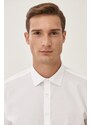 ALTINYILDIZ CLASSICS Men's White Non-Iron Non-Iron Comfort Fit Comfy Cut 100% Cotton Classic Collar Shirt.