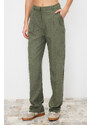 Trendyol Limited Edition Mint Straight Pleated Woven Trousers