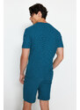 Trendyol Oil Regular Fit Textured Knitted Pajamas Set