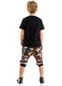 mshb&g Geometric Oversized T-shirt Capri Shorts Set