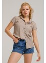 armonika Women's Stone Short Sleeve Shirt