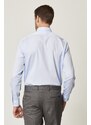 ALTINYILDIZ CLASSICS Men's Light Blue Non-Iron Non-iron Comfort Fit Comfy Cut 100% Cotton Classic Collar Shirt.