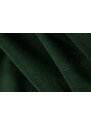Lahvově zelená sametová rohová pohovka Cosmopolitan Design Chicago 284 cm, levá