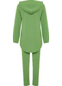 Trendyol Green Hooded Zippered Cardigan- Trousers Woven Two Piece Set