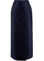 Trendyol Navy Blue Pleated Maxi Knitted Skirt