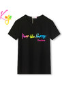 Dívčí tričko - KUGO HC9273 - černé