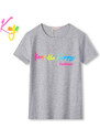 Dívčí tričko - KUGO HC9273 - šedé