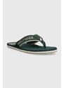 Žabky Tommy Hilfiger SPORTY BEACH SANDAL pánské, zelená barva, FM0FM05020