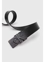 Calvin Klein Jeans Kožený pásek Calvin Klein dámský, černá barva