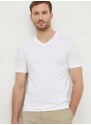 Bavlněné tričko Calvin Klein bílá barva