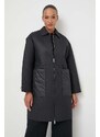 Kabát BOSS dámský, černá barva, přechodný