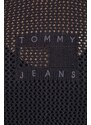 Šaty Tommy Jeans černá barva, mini