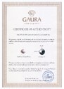 Gaura Pearls Stříbrné náušnice s onyxem Caitlin, stříbro 925/1000
