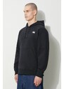 Bavlněná mikina The North Face U 489 Hoodie pánská, černá barva, s kapucí, s aplikací, NF0A87D7JK31