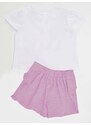 Denokids Ribbed Rabbit Girls Kids T-shirt Shorts Set