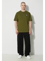 Bavlněné tričko The North Face M Nse Patch S/S Tee zelená barva, s aplikací, NF0A87DAPIB1