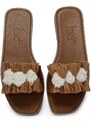 İnci Freyes 3fx Brown Women's Flat Slipper