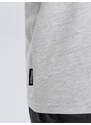 Ombre Clothing Bavlněné klasické šedé tričko s krátkým rukávem V3 TSBS-0146