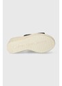 Pantofle Calvin Klein Jeans SLIDE WEDGE ROPE SANDAL ML BTW dámské, černá barva, na klínku, YW0YW01356