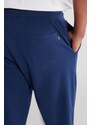 AC&Co / Altınyıldız Classics Unisex Indigo Standard Fit Normal Cut, Flexible Cotton Sweatpants with Pockets.