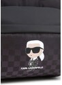 Dětský batoh Karl Lagerfeld černá barva, velký, vzorovaný