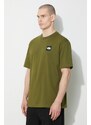 Bavlněné tričko The North Face M Nse Patch S/S Tee zelená barva, s aplikací, NF0A87DAPIB1