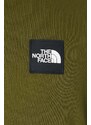 Bavlněné tričko The North Face M Nse Patch S/S Tee zelená barva, s aplikací, NF0A87DAPIB1