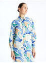 LC Waikiki Women's Patterned Long Sleeve Shirt Tunic
