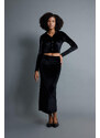DEFACTO Maxi Knitted Skirt