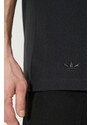 Bavlněné tričko adidas Originals černá barva, s aplikací, IR9452