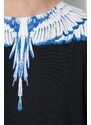 Bavlněné tričko s dlouhým rukávem Marcelo Burlon Icon Wings Regular černá barva, s potiskem, CMAB007C99JER0011001