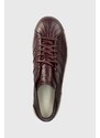 Kožené sneakers boty Y-3 Superstar vínová barva, IG4027