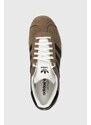 Semišové sneakers boty adidas Originals Gazelle hnědá barva, ID3190
