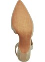 Štrasované plesové sandály Marco Tozzi 2-29600-42 zlatá