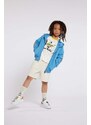 Dětské kožené sneakers boty Kenzo Kids bílá barva