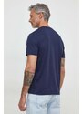 Bavlněné tričko Armani Exchange tmavomodrá barva, s potiskem, 3DZTJH ZJ9AZ