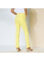 Blancheporte Rovné strečové kalhoty, malá postava žlutá 36
