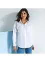 Blancheporte Jednobarevná oversize košile bílá 36