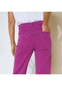 Blancheporte Široká strečové kalhoty, vysoká postava purpurová 36