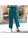 Blancheporte Široké kalhoty ke kotníkům zelená 36