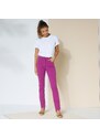 Blancheporte Rovné strečové kalhoty, malá postava purpurová 36
