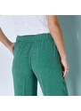 Blancheporte Široké kalhoty s pružným pasem, krep zelená 36