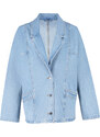 Trendyol Blue Oversize Blazer Denim Jacket