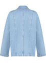 Trendyol Blue Oversize Blazer Denim Jacket