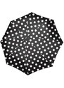 Reisenthel Pocket Duomatic Dots White - dámský plně automatický deštník