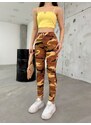 BİKELİFE Tile Camouflage Pattern Gabardine Leggings Trousers